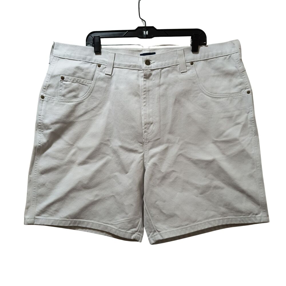 Harbor Bay Loose Fit Denim Shorts Men’s 44x8 White Jean Shorts NWOT